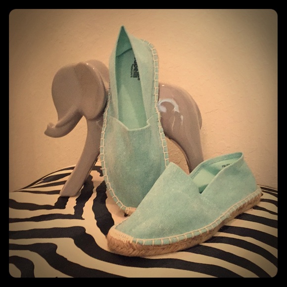 Shoes - Turquoise Espadrilles NWOT